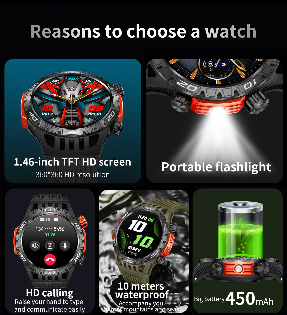 Smartwatch Táctico Pro 8