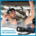 Linterna Táctica 2000 Lúmenes