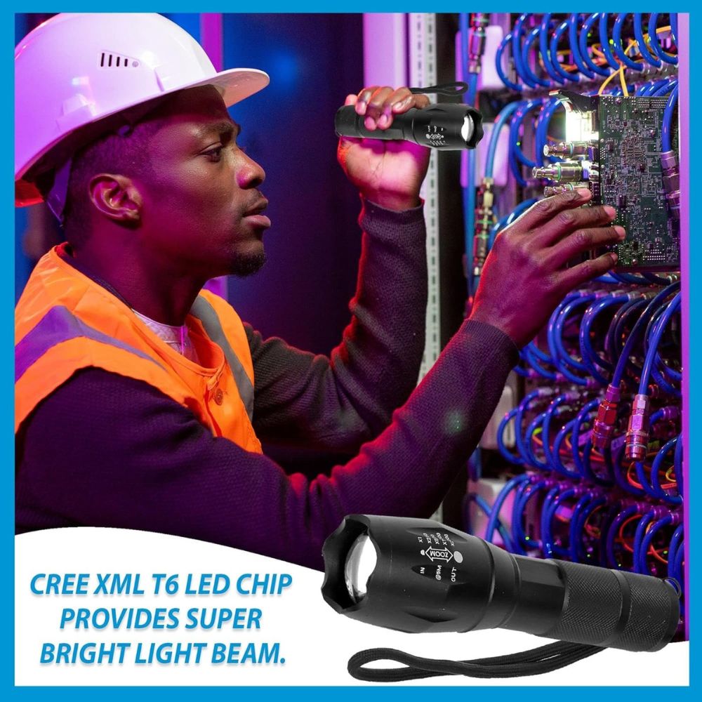 Linterna Táctica 2000 Lúmenes